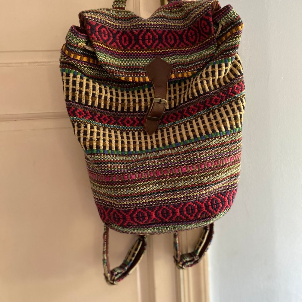 Women's Boho, Fabric, cotton backpack, bag